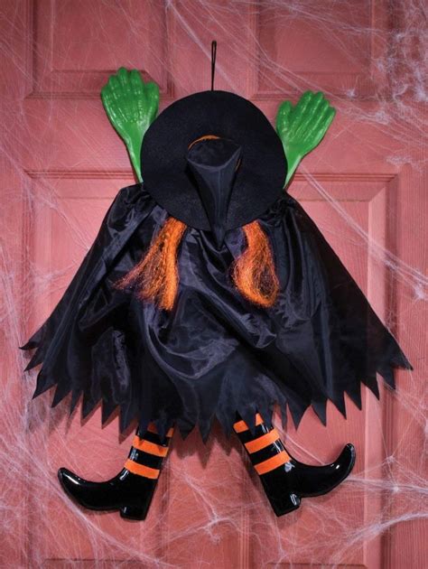 DIY Halloween Craft: Create a Witch-themed Door Hanging to Welcome Trick-or-Treaters